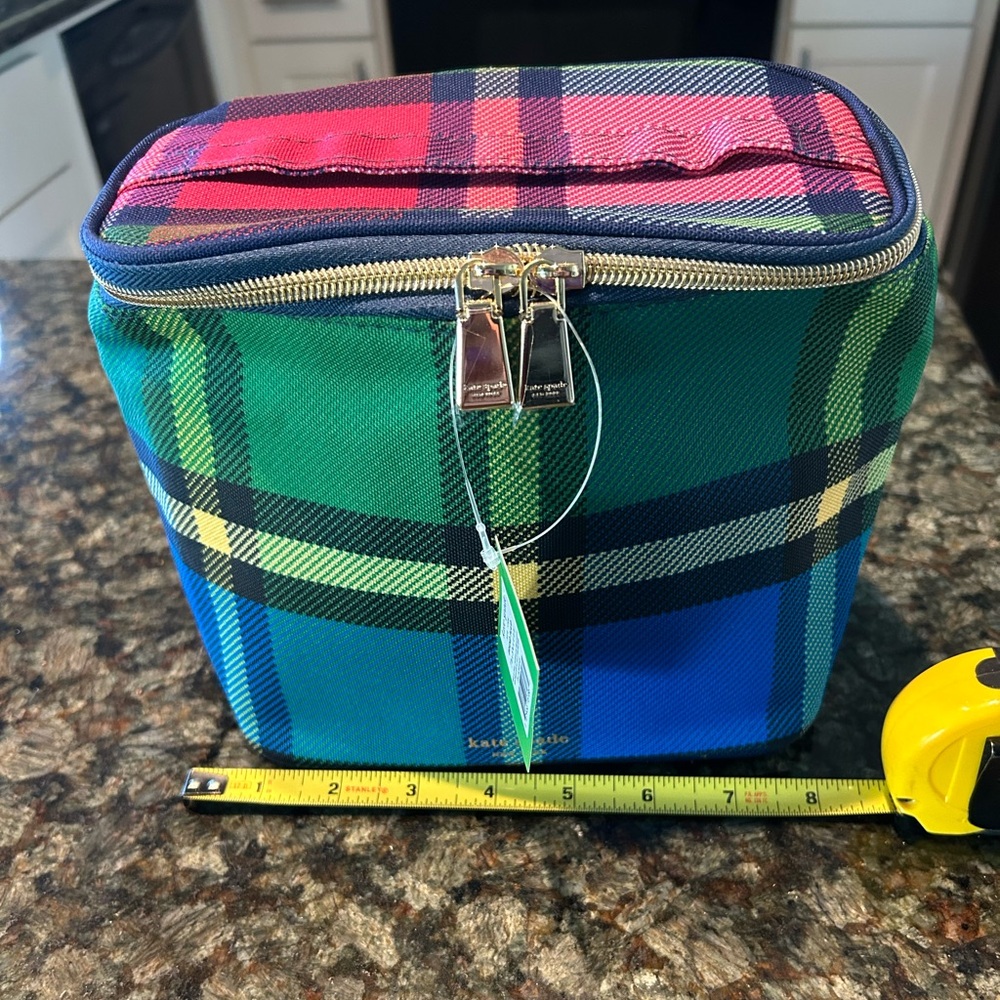 NWTs♠️💚Kate Spade Multicolor Plaid lunch Bag♠️💚